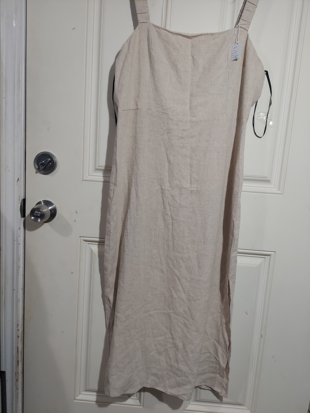 Forever 21 Linen-Blend Apron Midi Dress Size XL